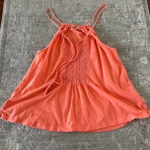 Women’s Roxy I Knew From U Orange Swing Tank Top Size Large